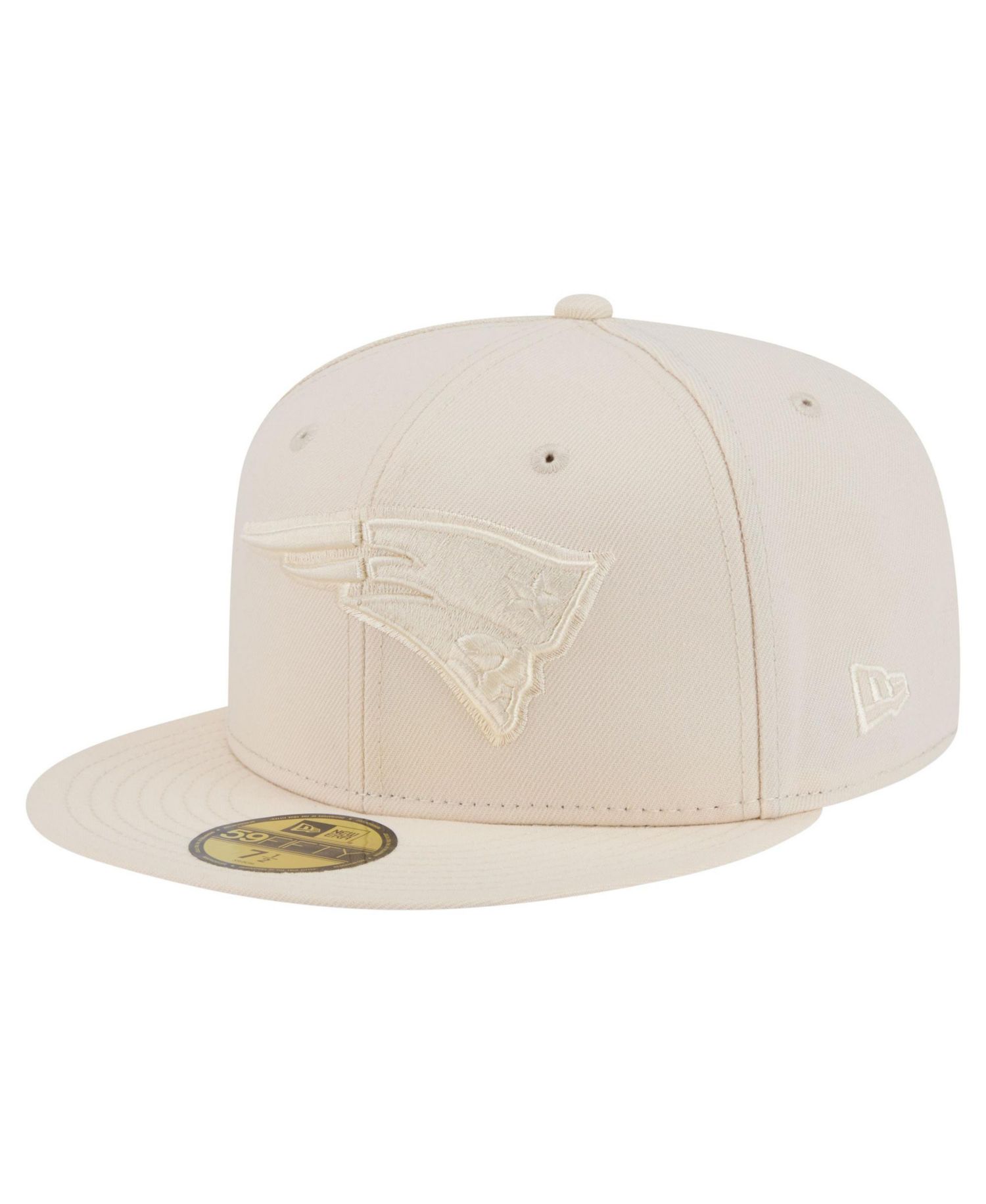 Men's Cream New England Patriots Color Pack 59FIFTY Fitted Hat