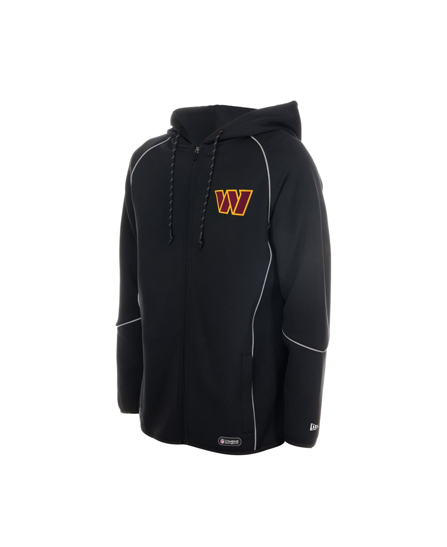 Men's Washington Commanders Combine Authentic Raglan Full-Zip Hoodie