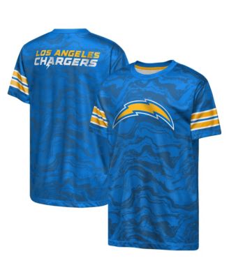 Boys' and Girls' Los Angeles Chargers Slant Route Crewneck T-Shirt