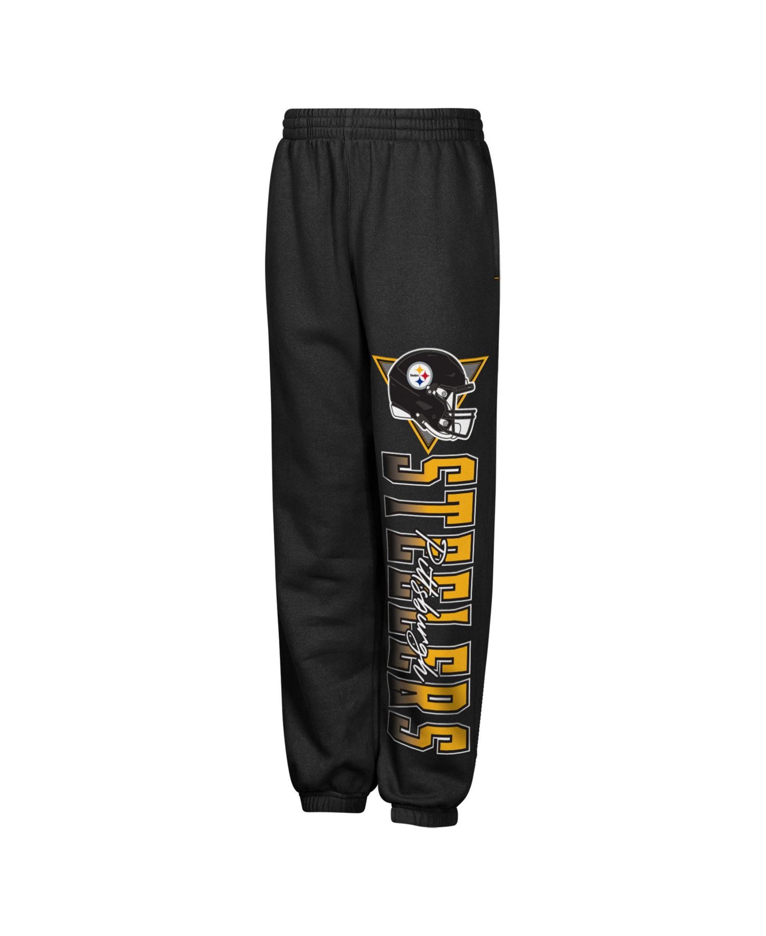Boys' and Girls' Pittsburgh Steelers Run & Gun Fleece-Lining Screen-Print Sweatpants