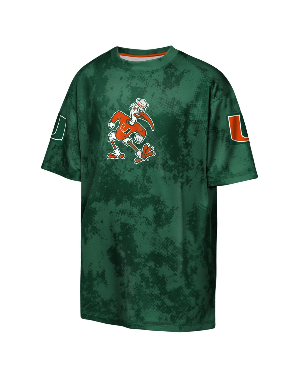 Outerstuff Big Boys and Girls Miami Hurricanes Off-Side Sublimated T-Shirt