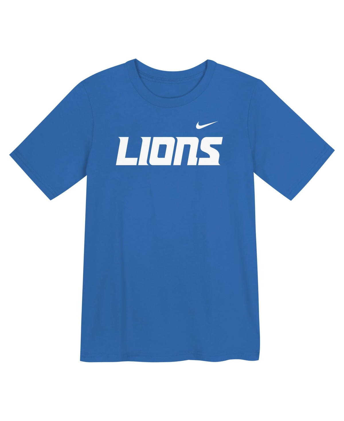 Nike Toddler Boys' and Girls' 2T-5T Detroit Lions Wordmark T-Shirt - Blue