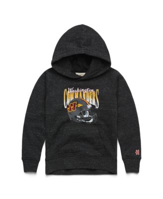 Boys' 4-20 Washington Commanders Gradient Helmet Tri-Blend Front Pouch Pocket Hoodie