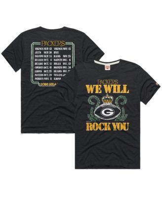 Men's and Women's Green Bay Packers Schedule Queen Tri-Blend T-Shirt