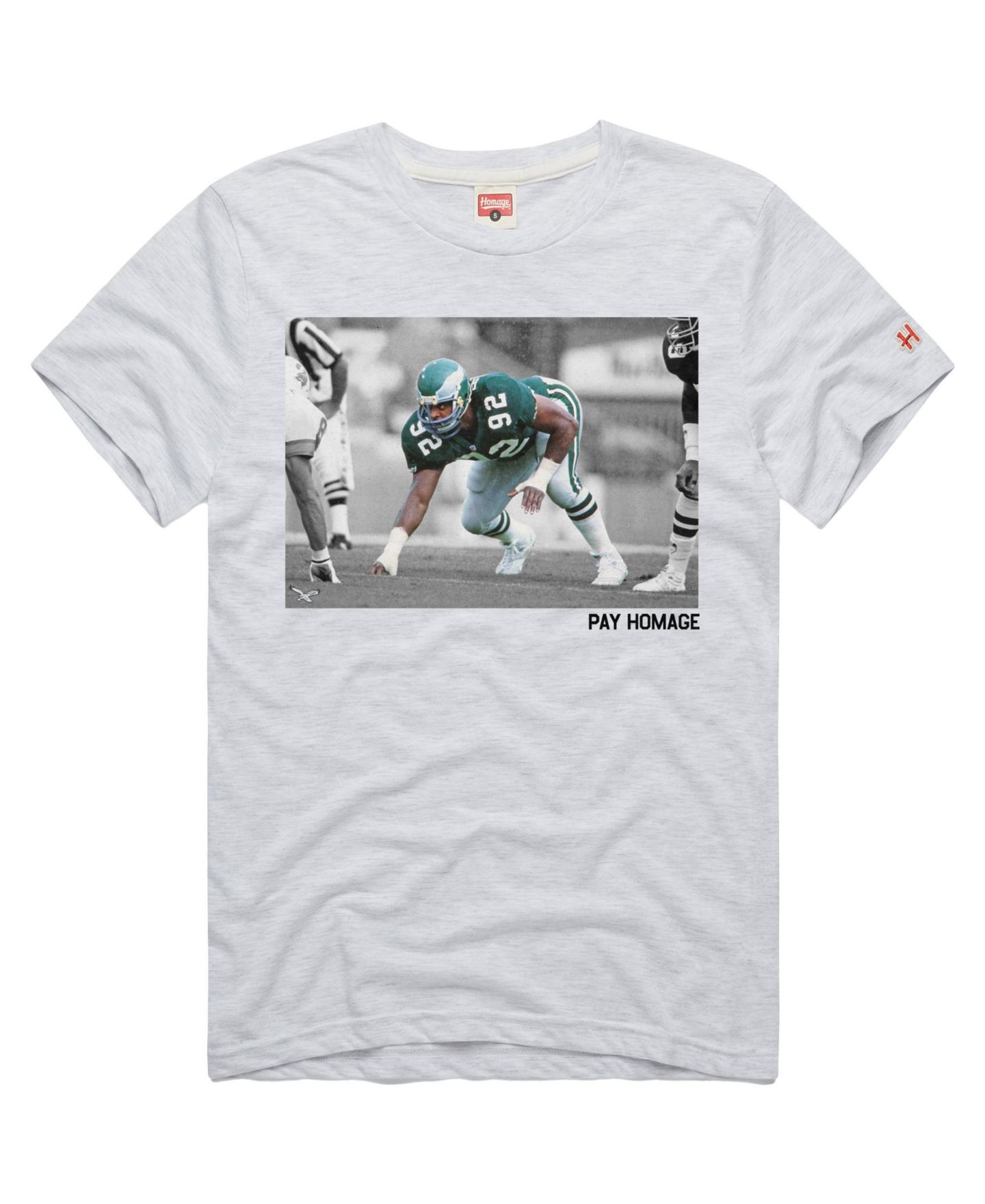 Футболка Homage Philadelphia Eagles Reggie White Pay Tri-Blend — фото 3