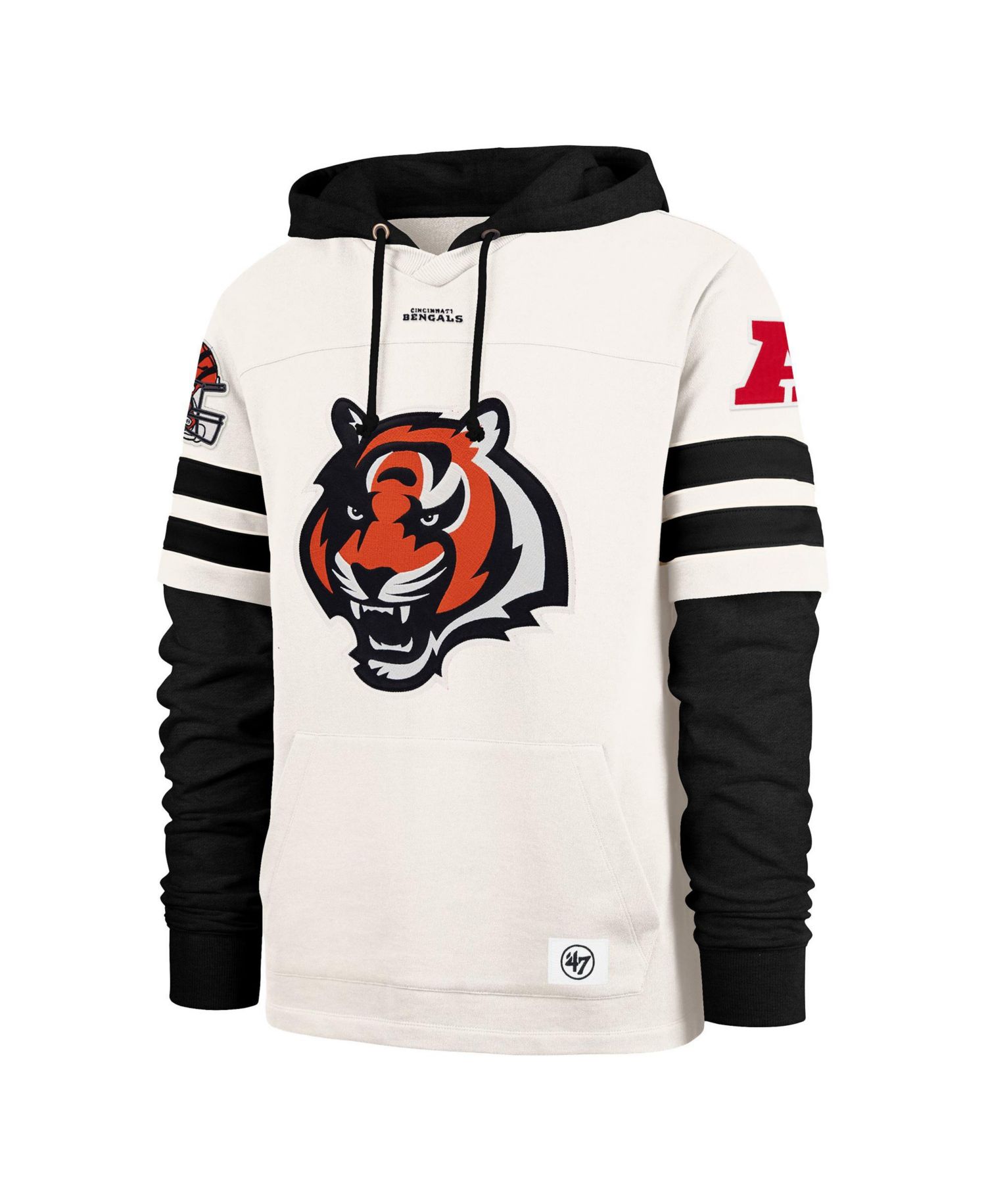 Men's Cincinnati Bengals Split Zone Cornerback Duo Lacer Fleece-Lined Hoodie