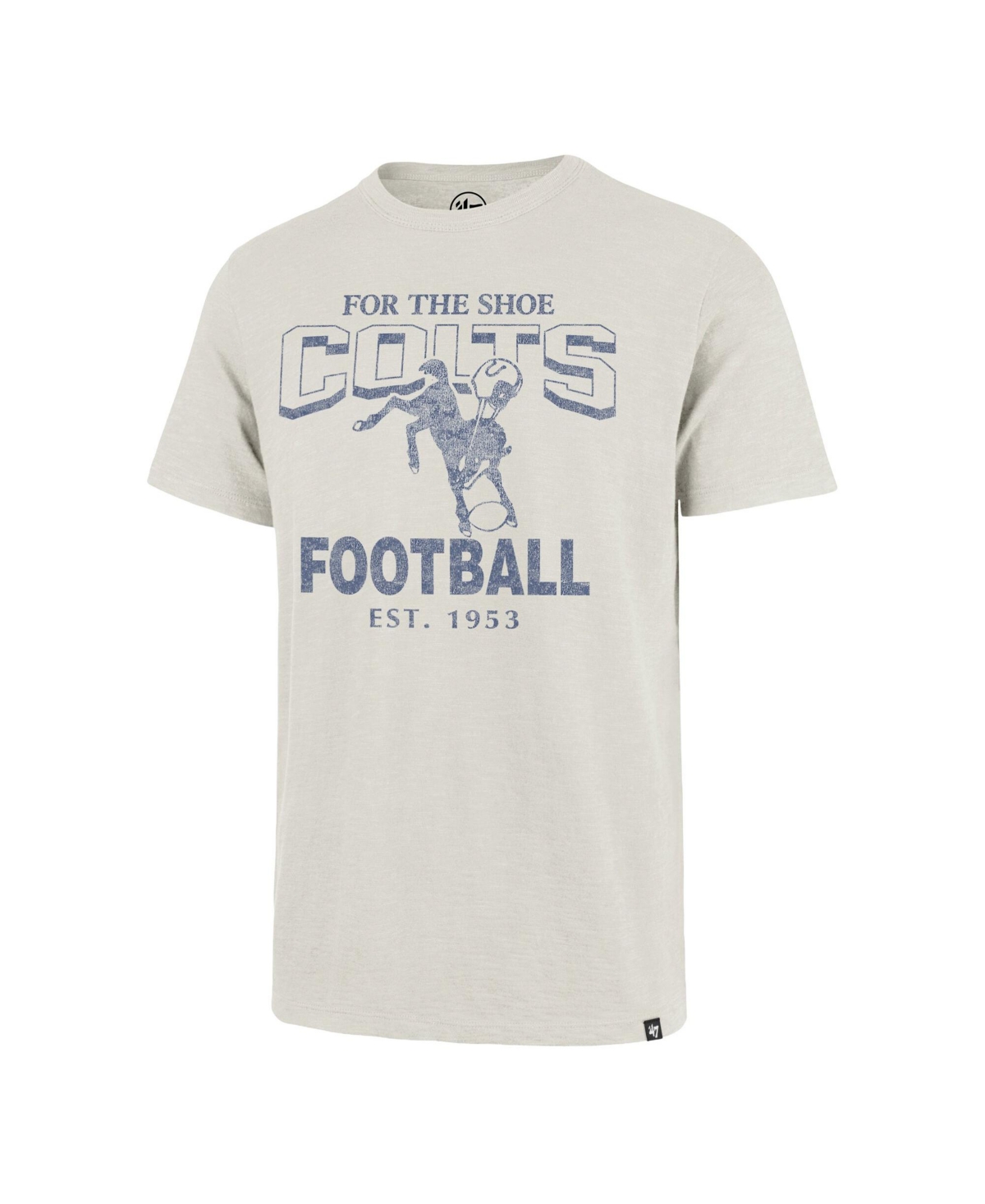 '47 Brand Men's Natural Indianapolis Colts Head On Scrum Slub T-Shirt