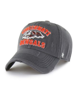 Men's Charcoal Cincinnati Bengals Seymoore Clean Up Adjustable Hat