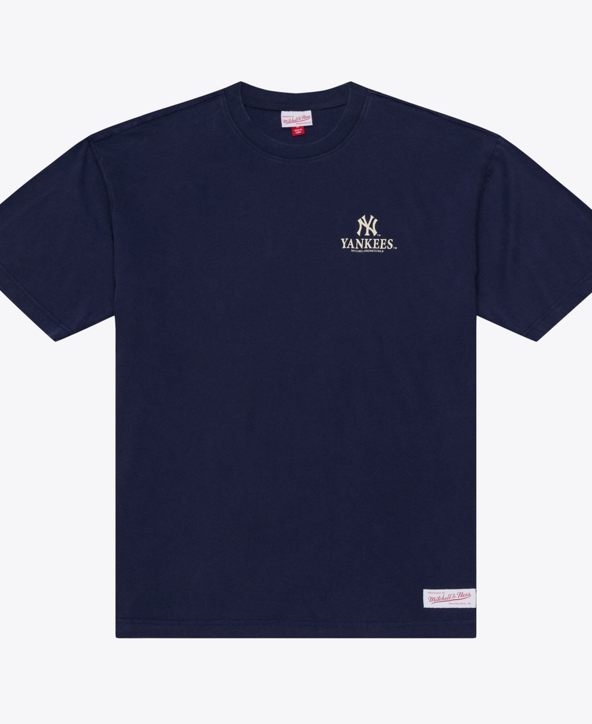 Mitchell & Ness Men's New York Yankees Core Essentials Raised Rubberized Graphic T-Shirt