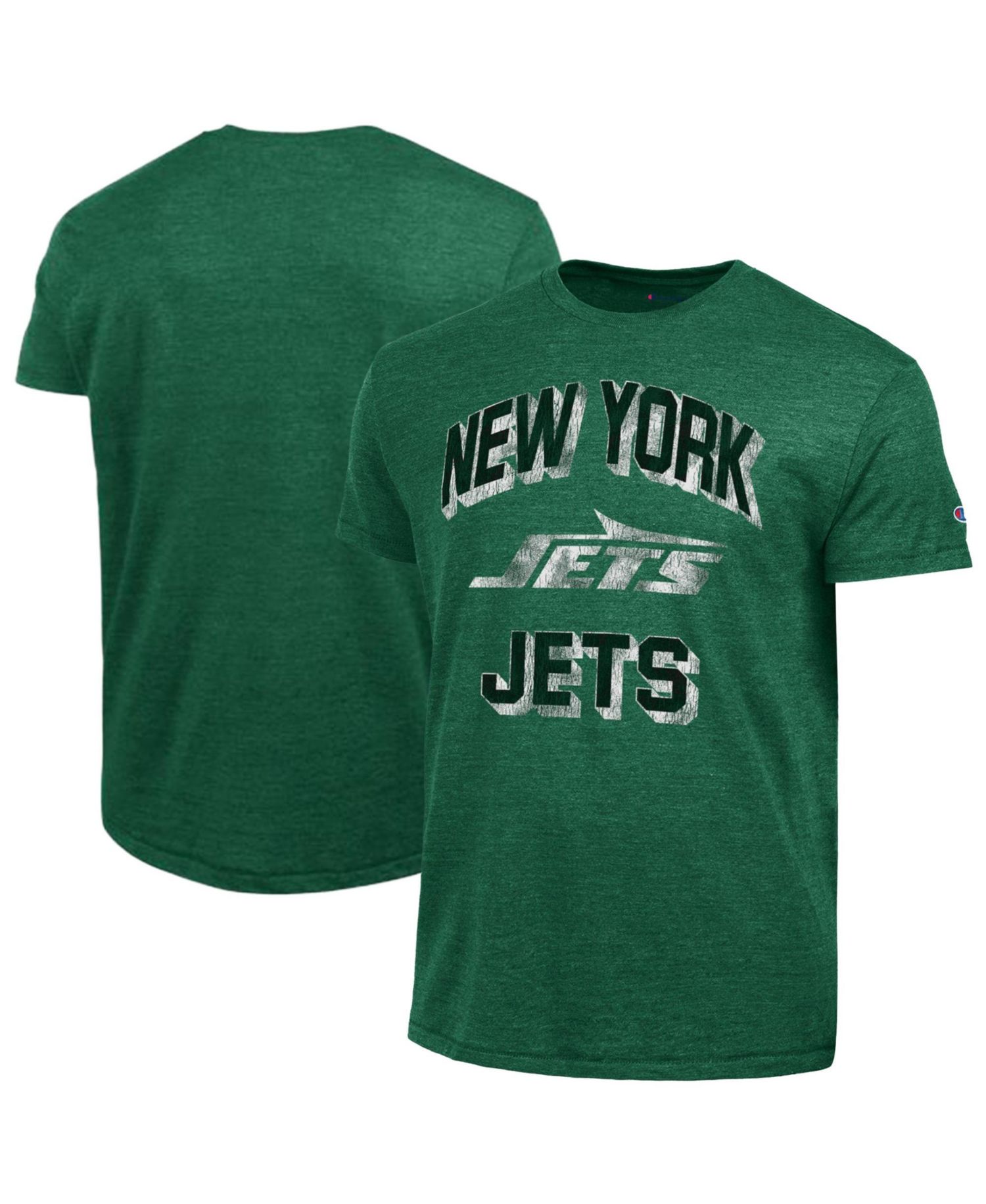 Men's New York Jets Ultimate Tri-Blend Distressed T-Shirt