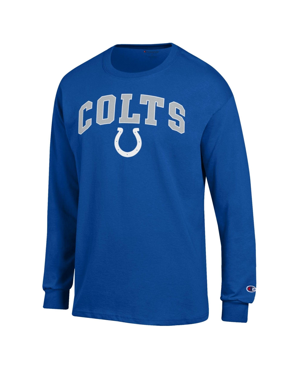 Champion Men's Indianapolis Colts Long Sleeve Crew Neck T-Shirt