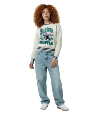 Women's Seattle Seahawks Reverse Weave Crewneck Sweatshirt