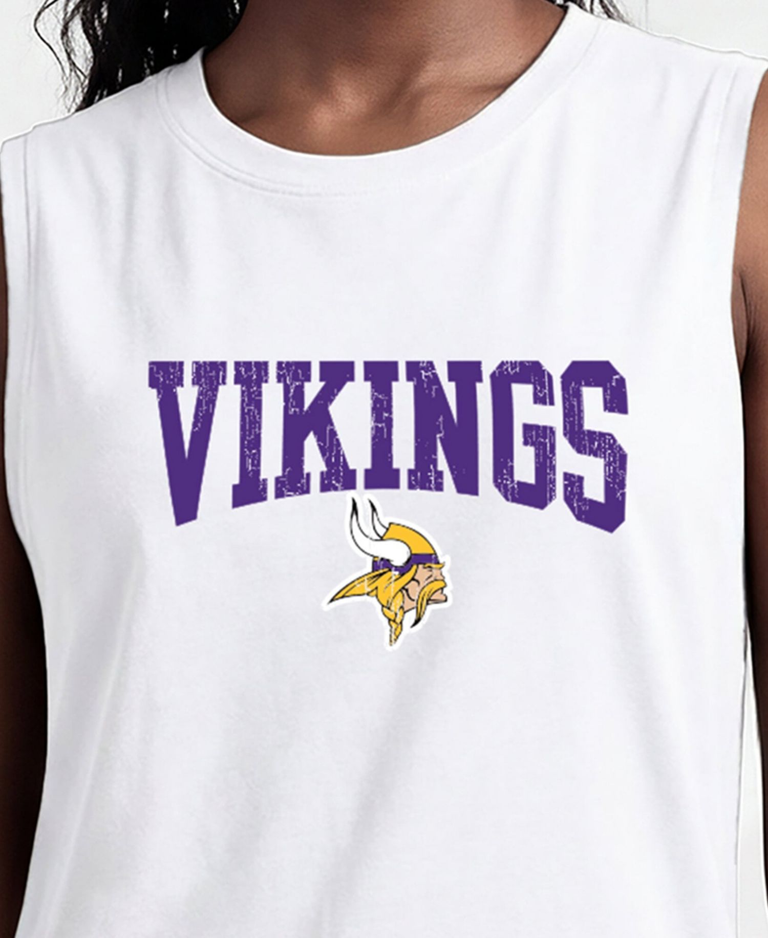 Women's Minnesota Vikings Muscle Tank Crewneck Tank Top