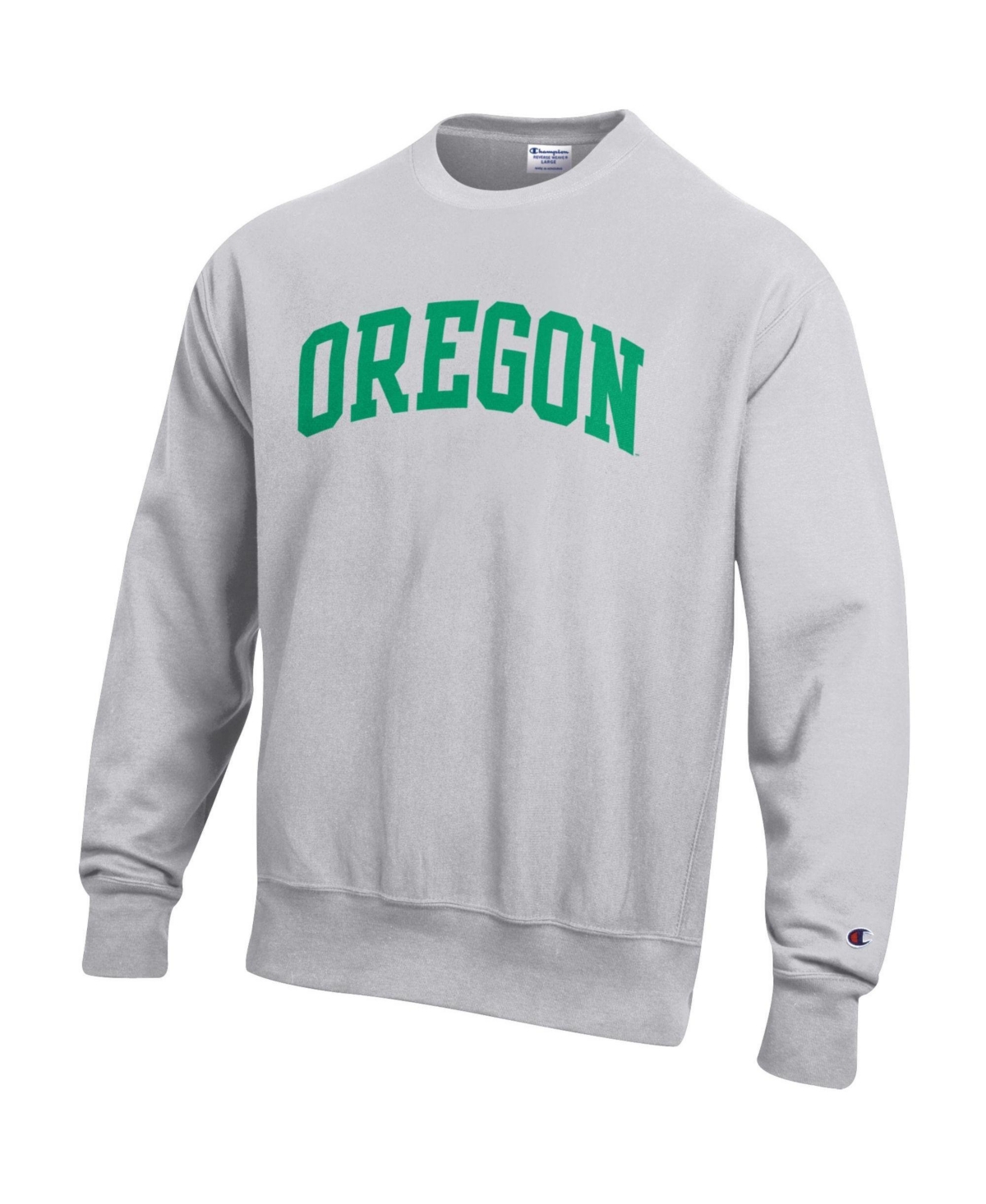 Champion Men's Oregon Ducks Reverse Weave Fleece Crewneck Relaxed-Fit Sweatshirt