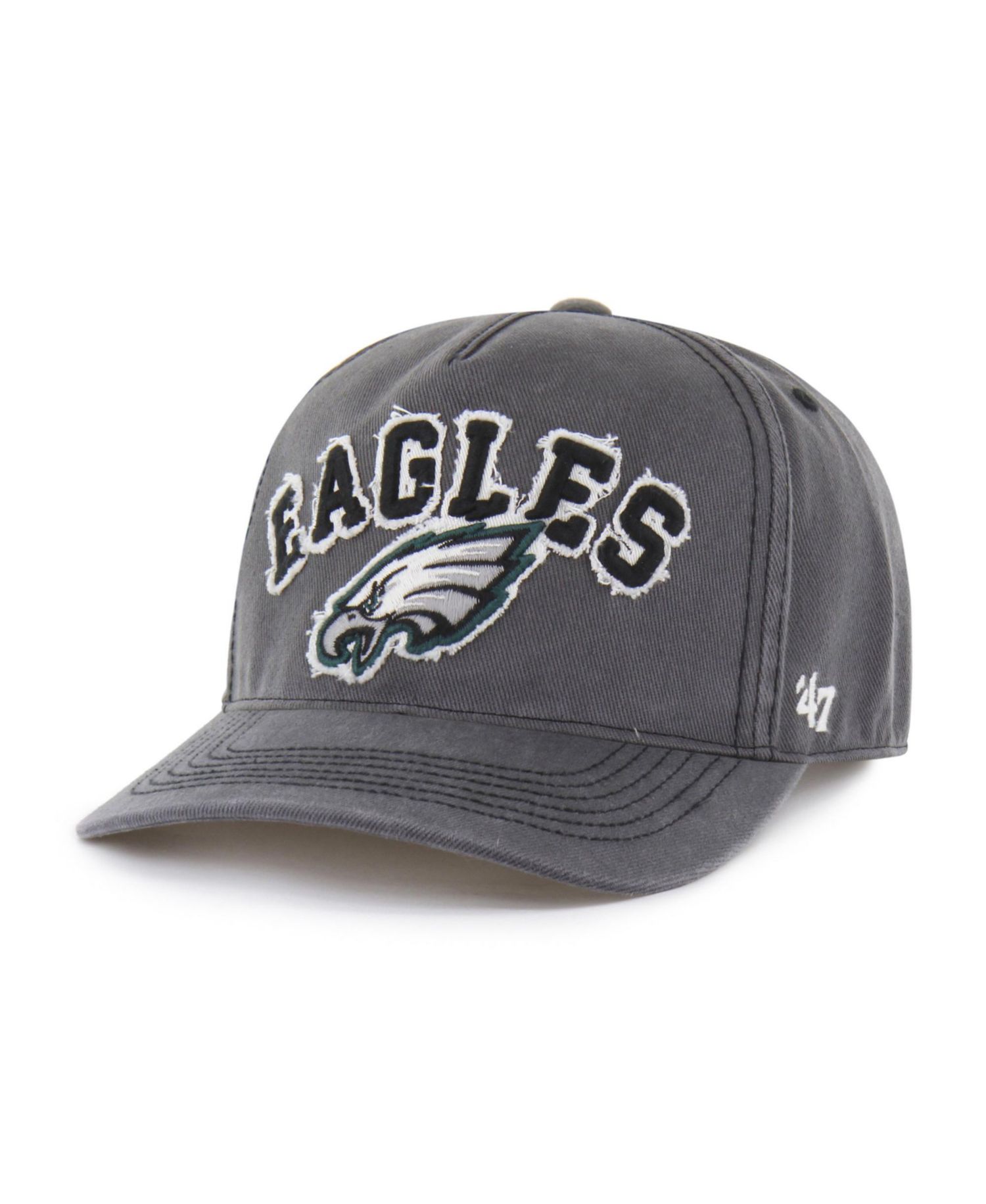 Men's Charcoal Philadelphia Eagles Calderwood Well Worn Hitch Adjustable Hat