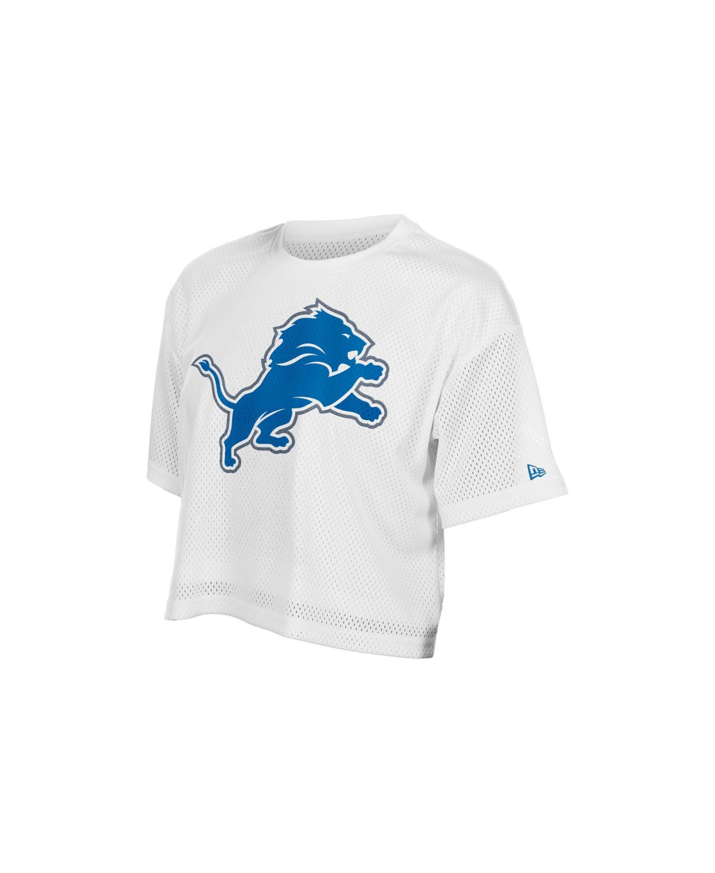 Женская футболка New Era Detroit Lions Cropped Boxy Mesh — фото 3