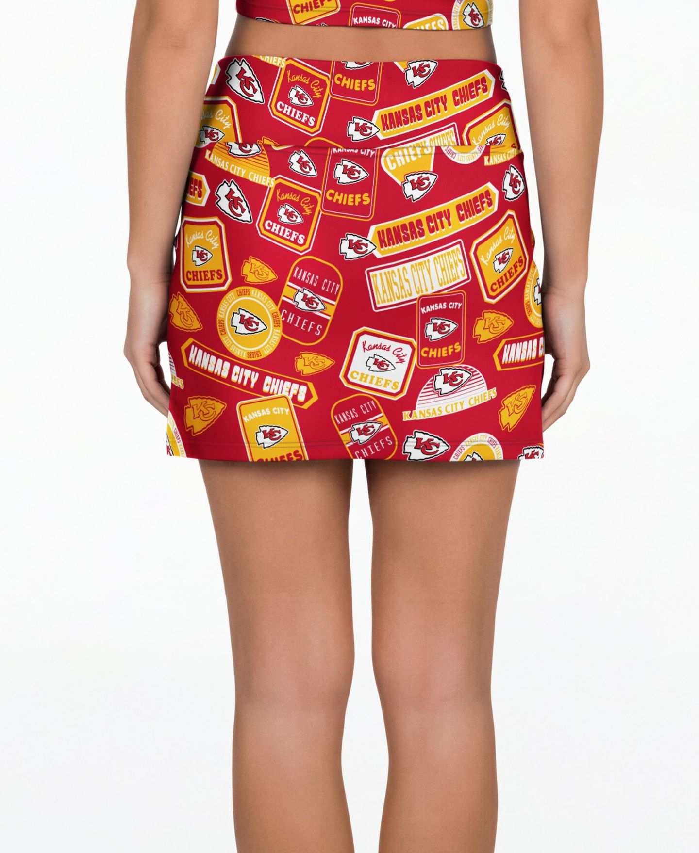Женская юбка-шорты Concepts Sport Red Kansas City Chiefs Grady Sleep Skort — фото 3