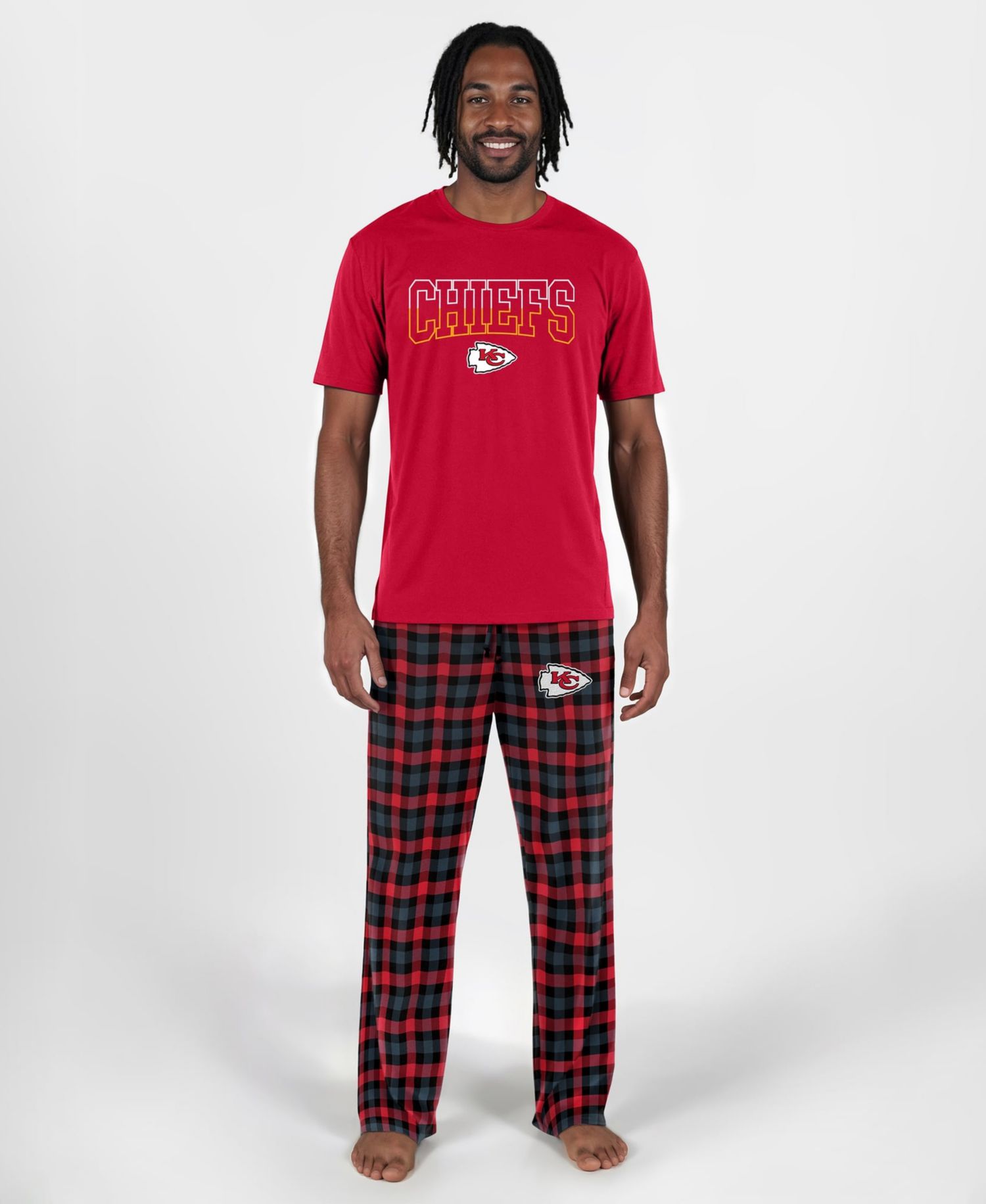 Men's Red Kansas City Chiefs Highland Sleep Set