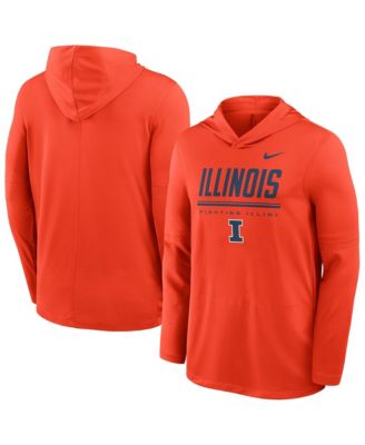 Men's Illinois Fighting Illini 2026 Sideline Pique Long-Sleeve Hoodie