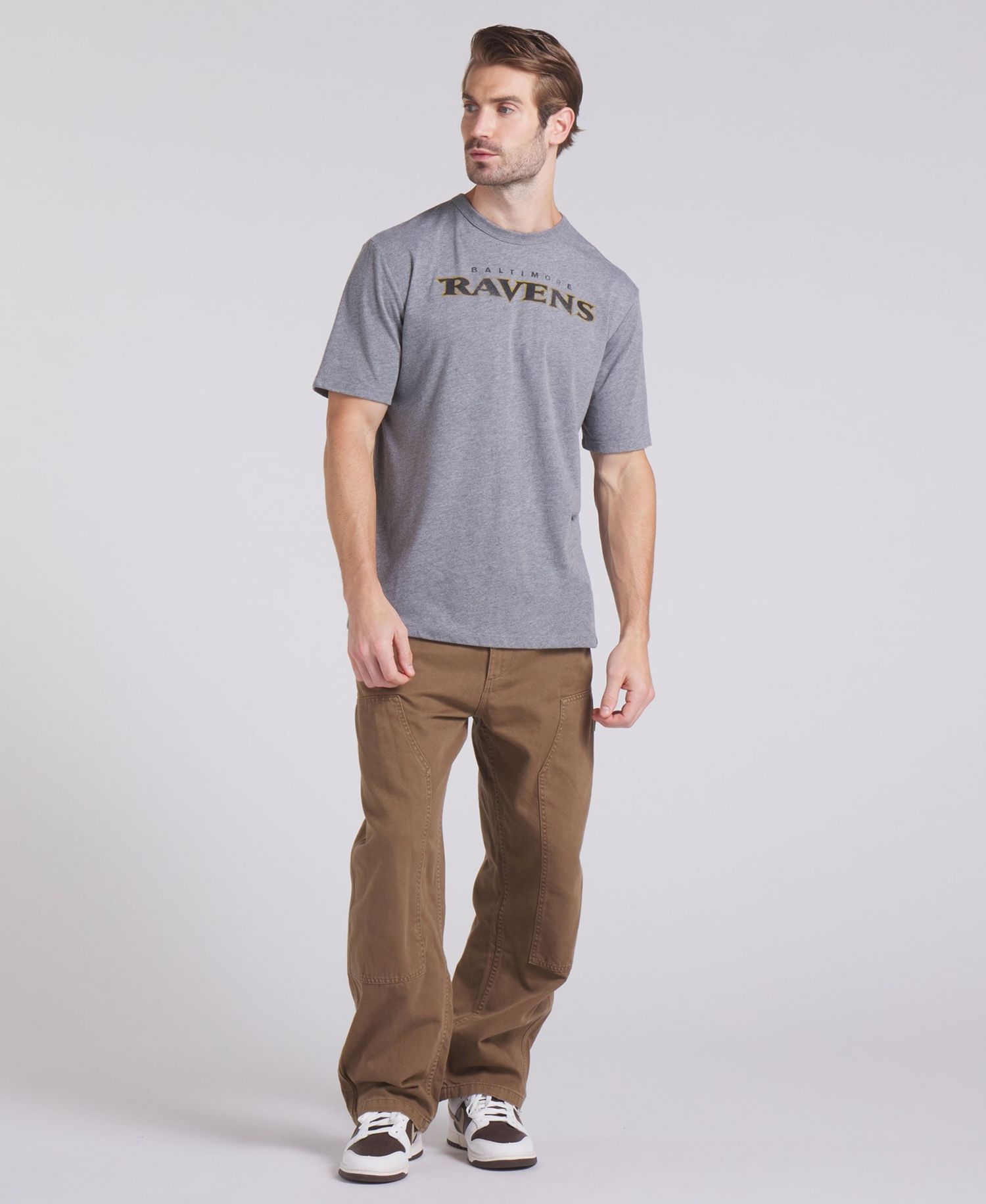 Men's Baltimore Ravens Pass Rush Tri-Blend T-Shirt