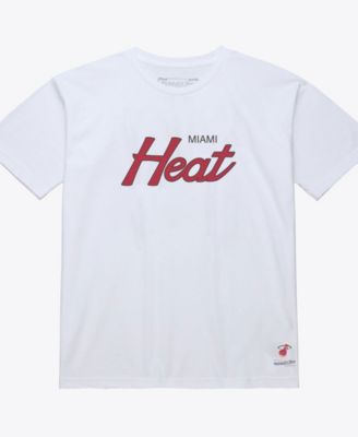 Men's White Miami Heat Wordmark T-Shirt