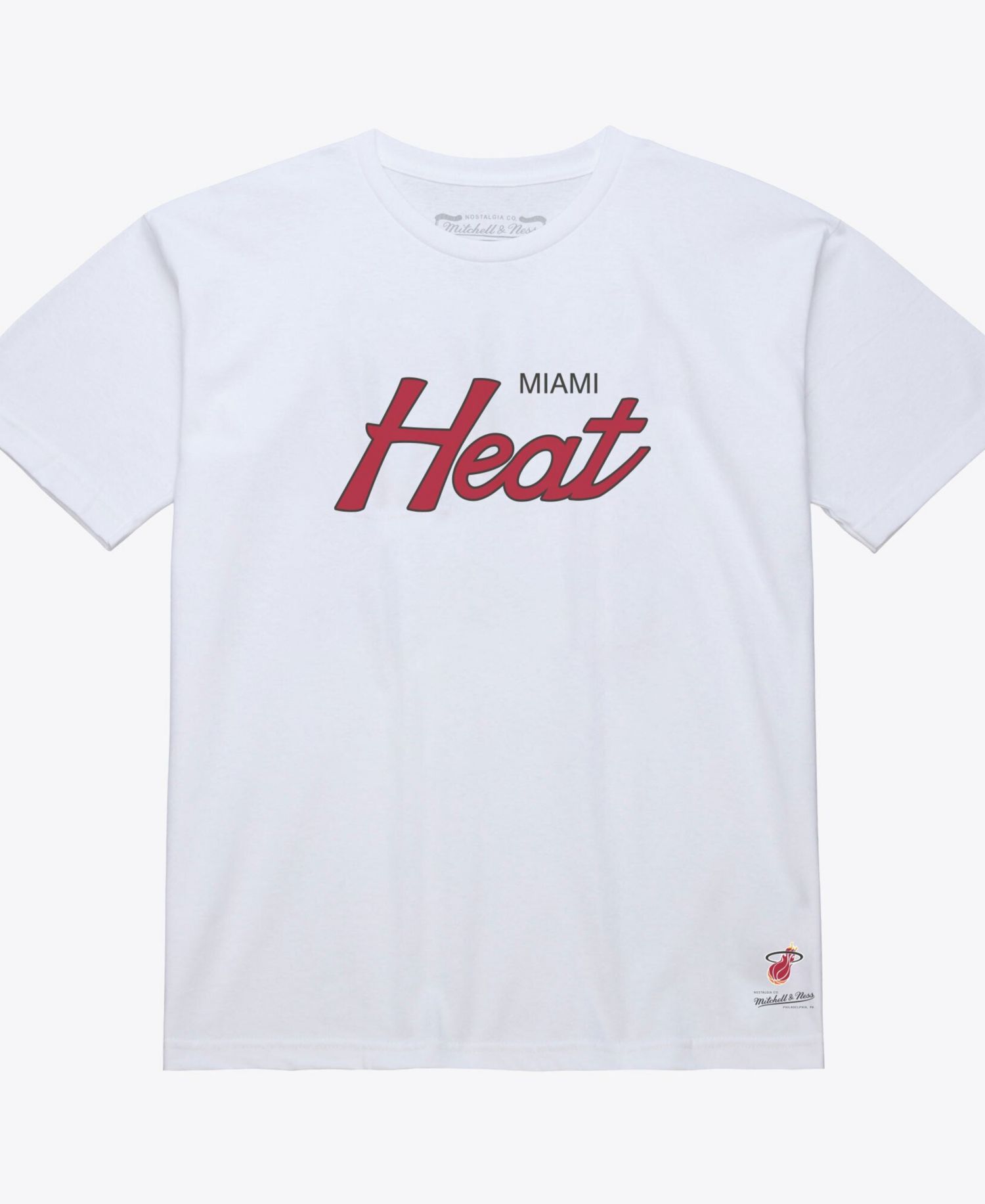 Men's White Miami Heat Wordmark T-Shirt