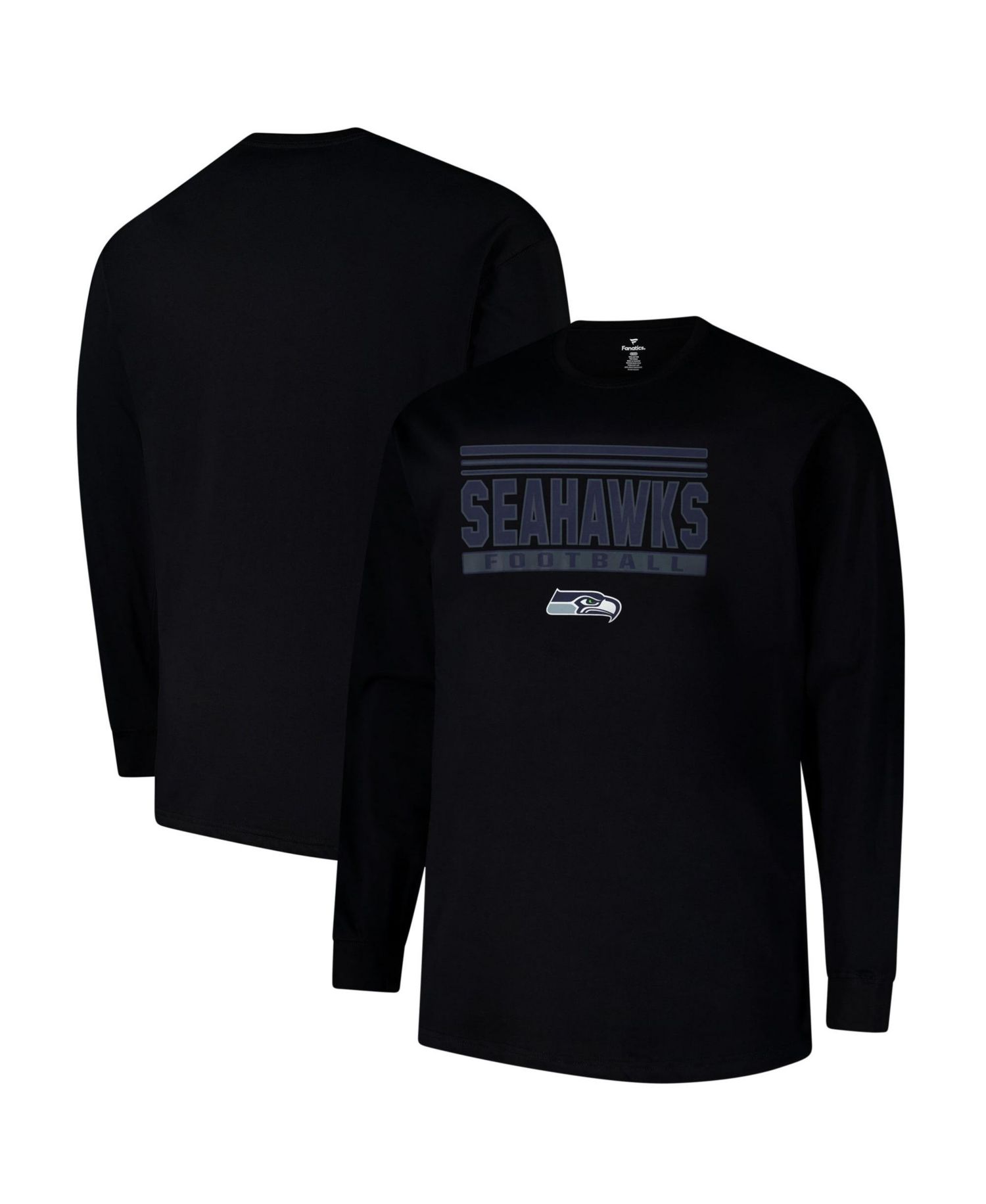 Men's Big & Tall Seattle Seahawks Profile Long-Sleeve Screen-Printed T-Shirt