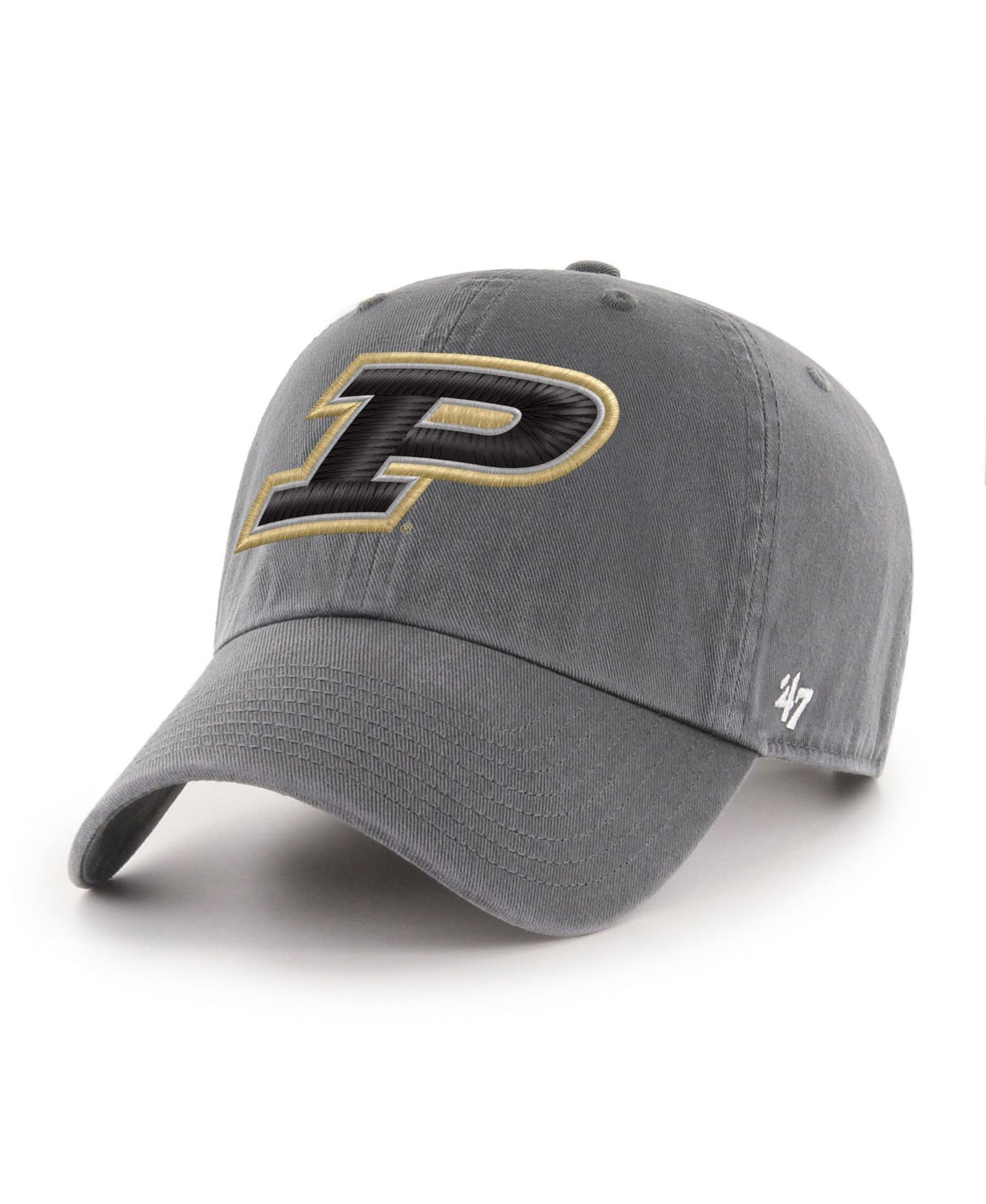 Men's Charcoal Purdue Boilermakers Americana Heritage Clean Up Adjustable Hat