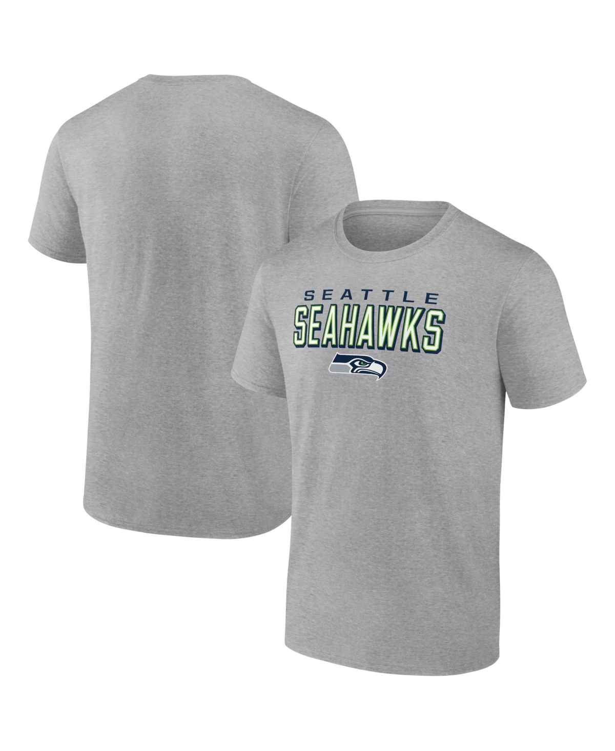 Fanatics Mto Label Men's Seattle Seahawks Swagger Screen-Print Classic-Fit T-Shirt - Heather Gray