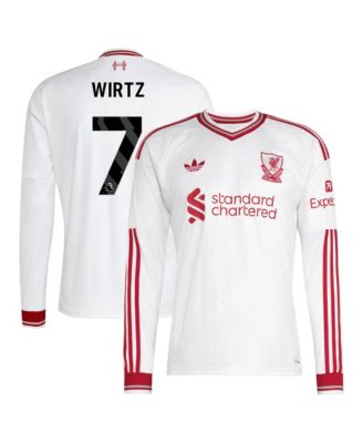 Men's Liverpool Florian Wirtz 2026/27 Away Replica Long-Sleeve Jersey
