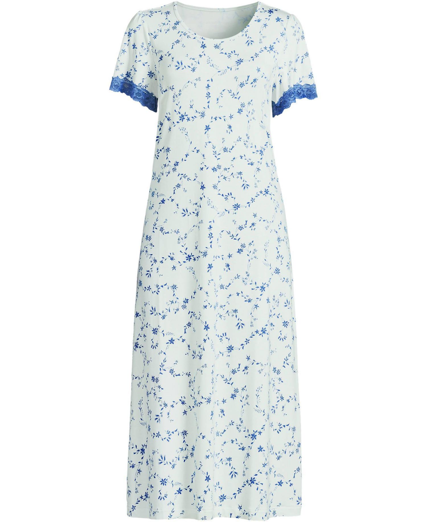 Women's Mid-Calf Scoop Neck Nightgown