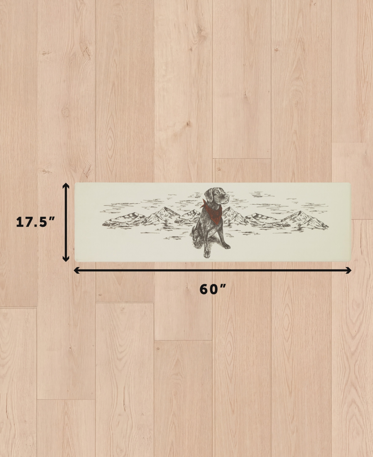 Eddie Bauer Man's Best Friend Non-Slip Kitchen Mat