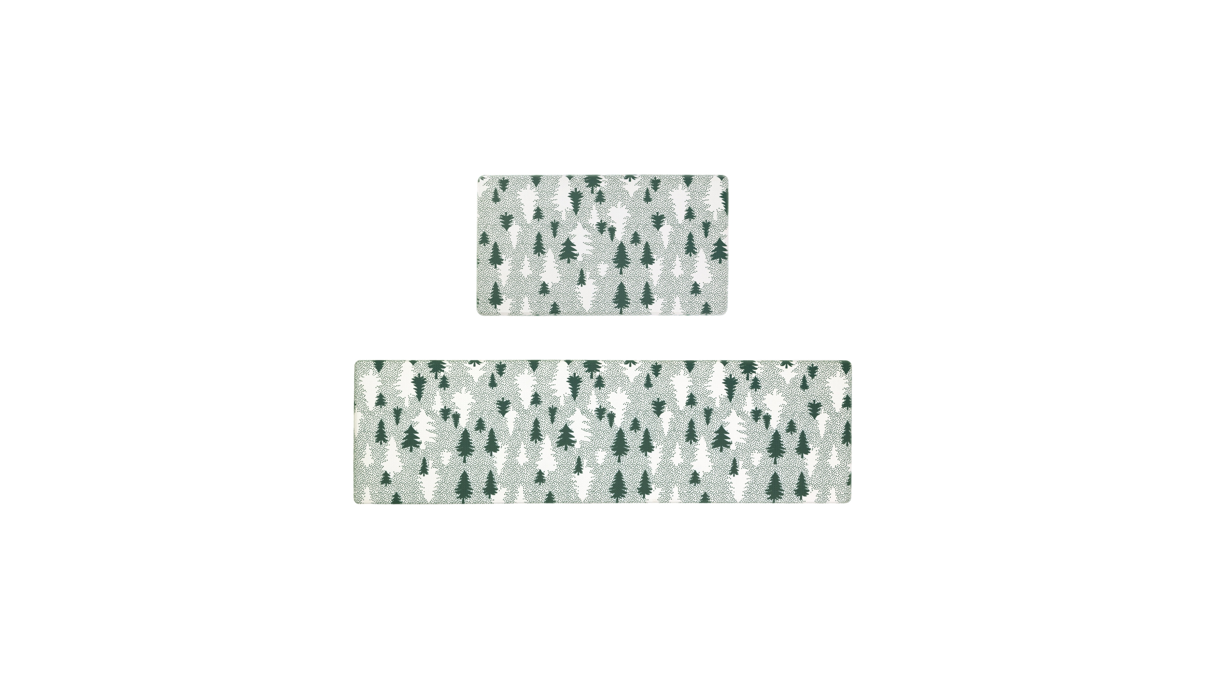 Eddie Bauer Christmas Trees Non-Slip 2-Piece Kitchen Mat Set