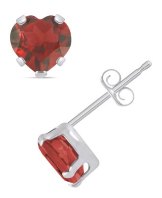 Amethyst (3/4 ct. t.w.) Stud Earrings in 10k White Gold (Also available in Black Onyx, Citrine, Garnet, Peridot, Blue Topaz, and Pink Topaz) 