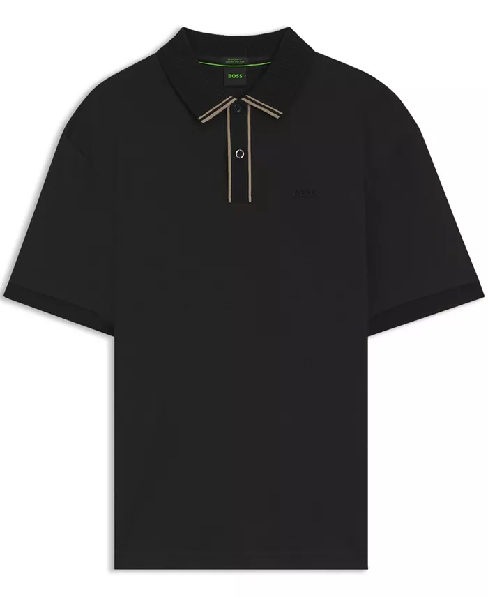 Men's Paddy Interlock-Cotton Striped-Trim Polo Shirt - thumbnail 2