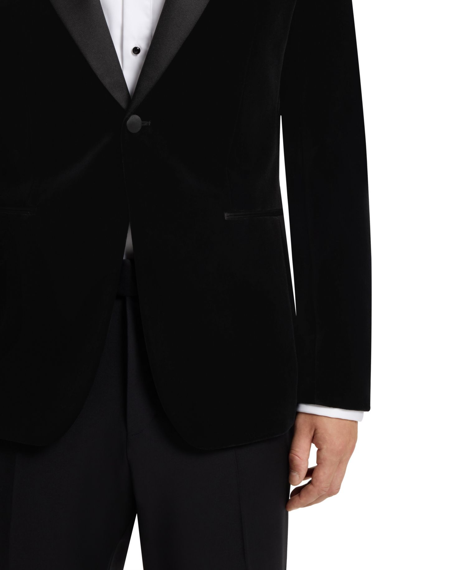 BOSS by Men's Cotton Velvet Slim-Fit Tuxedo Jacket