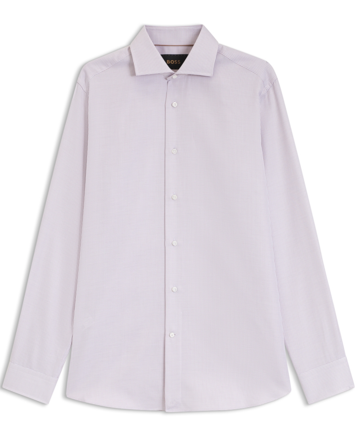 Boss by Hugo Men's Cotton Fine-Striped Regular-Fit Dress Shirt