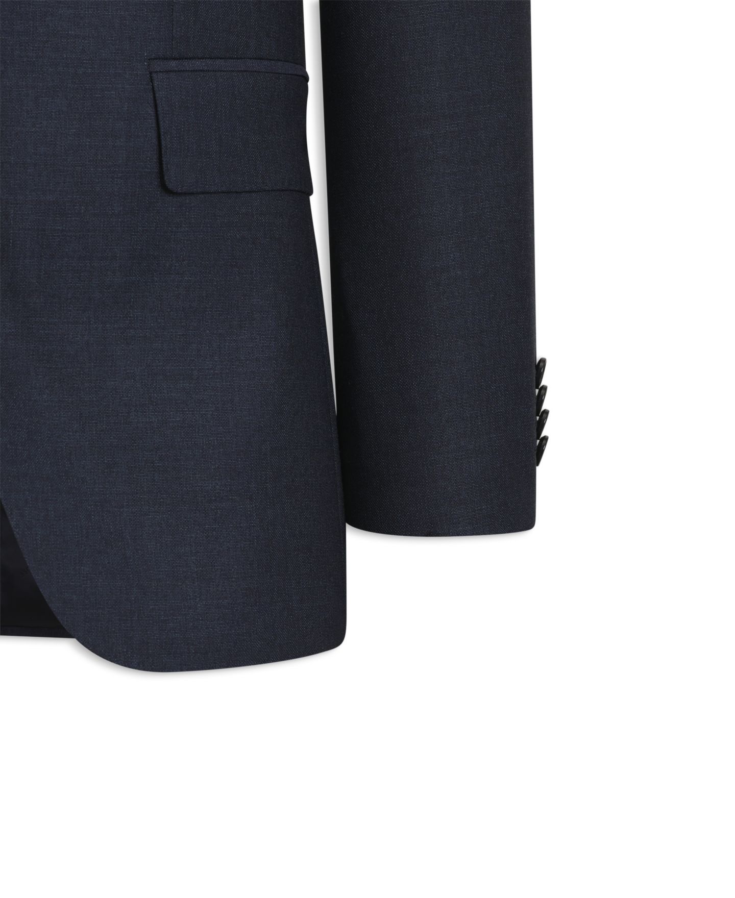 Мужские комплекты Hugo Boss Patterned Stretch Wool Two-Piece Slim-Fit Suit, цвет: Тёмный синий — фото 7