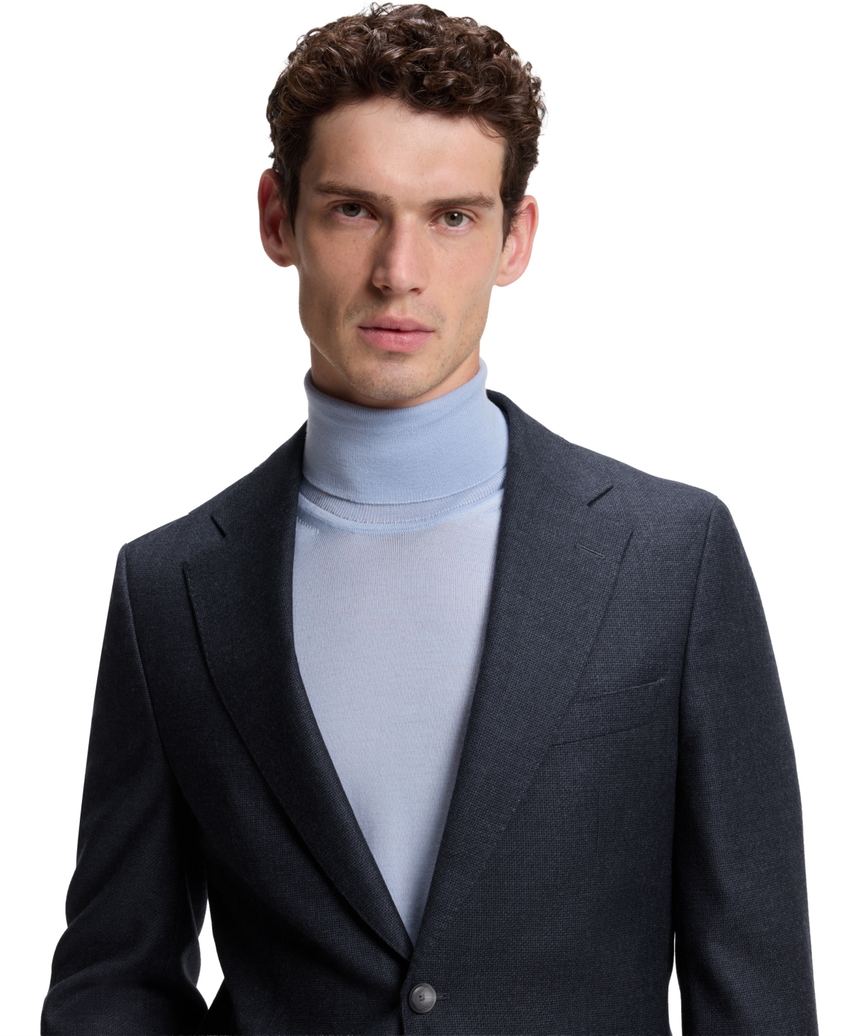Boss by Hugo Men's Wool Patterned Slim-Fit Blazer