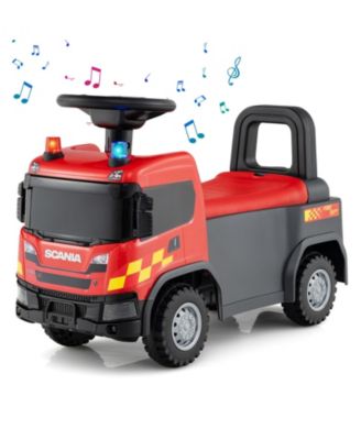 Licensed Scania Truck Ride-On Push Car with Music and Steering Wheel, Ages 18 Months+