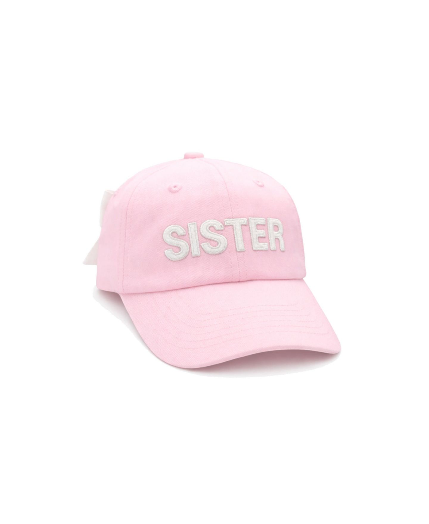 Кепки Bits & Bows Sister Bow Adjustable 6-Panel для девочек, цвет: Розовый — фото 1