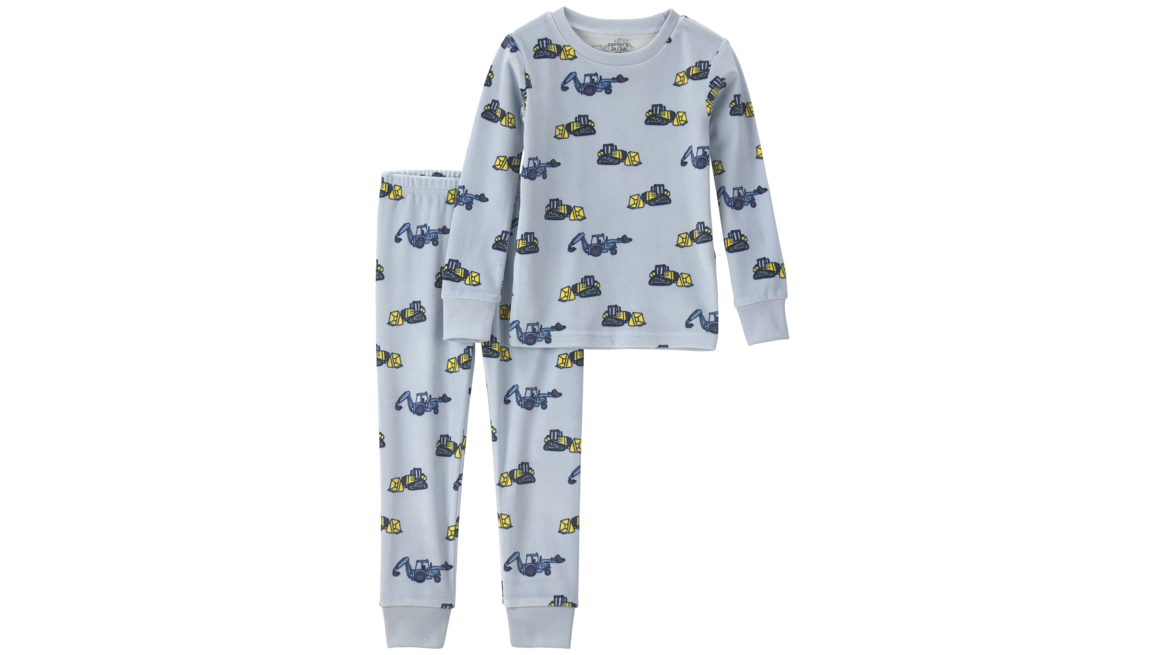 Carter's Toddler Boys' 2T-5T DreamPlush Long-Sleeve Snug-Fit Top and Pants, 2-Piece Pajama Set