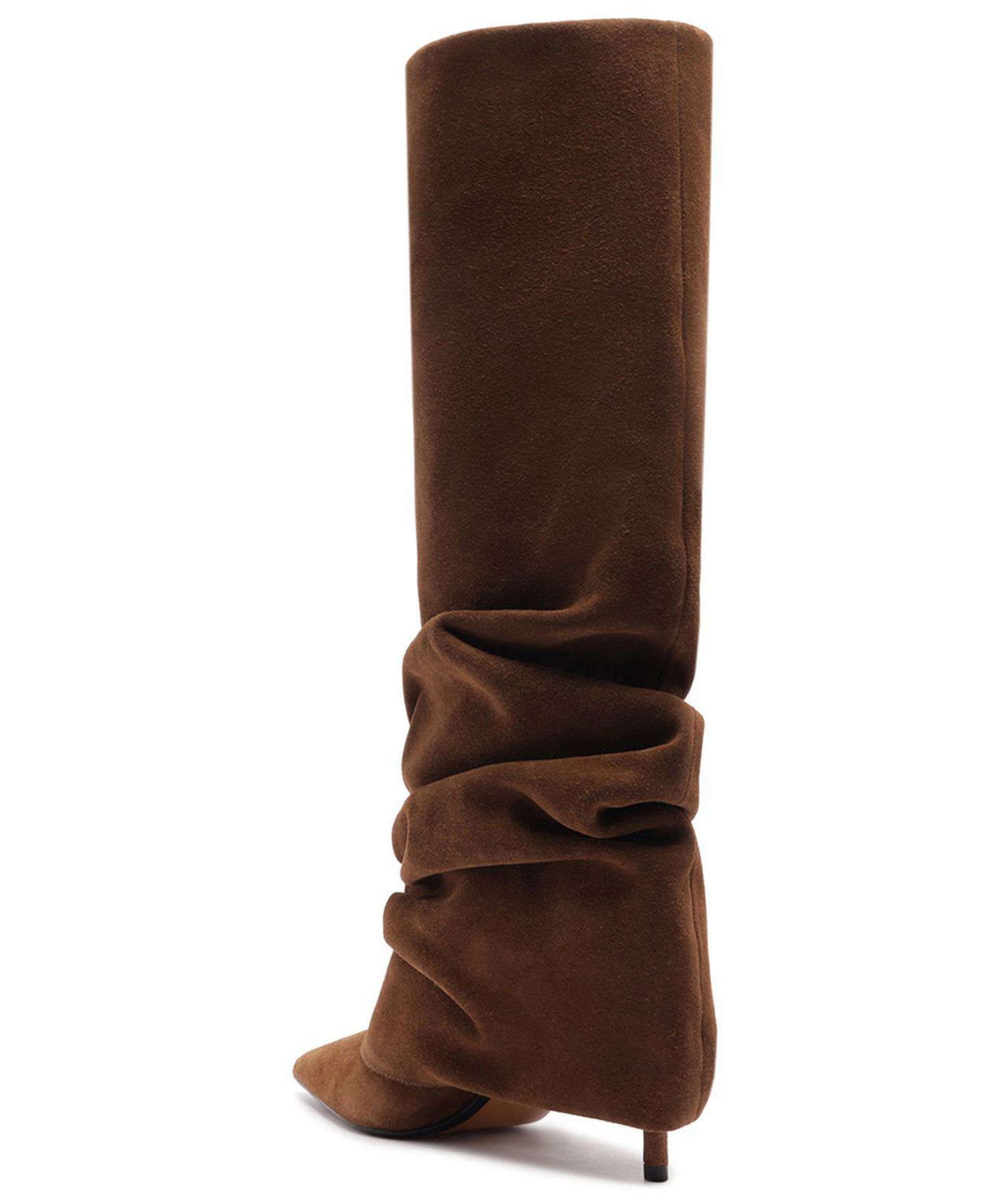 Женские ботинки Schutz Mikki Up Cloak Pointed Toe Dress Boots, цвет: Пекан коричневый — фото 6