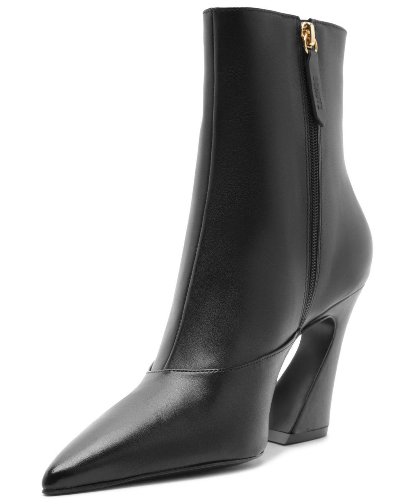 Женские ботинки Schutz Lexi Mid Pointed Toe Booties, цвет: Чёрный — фото 8