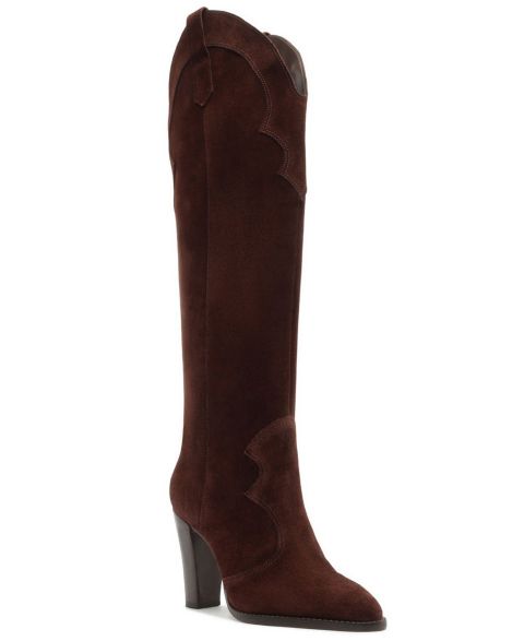 Женские ботинки Schutz Miller Up Block Heel Tall Dress Boots, цвет: Maplewood