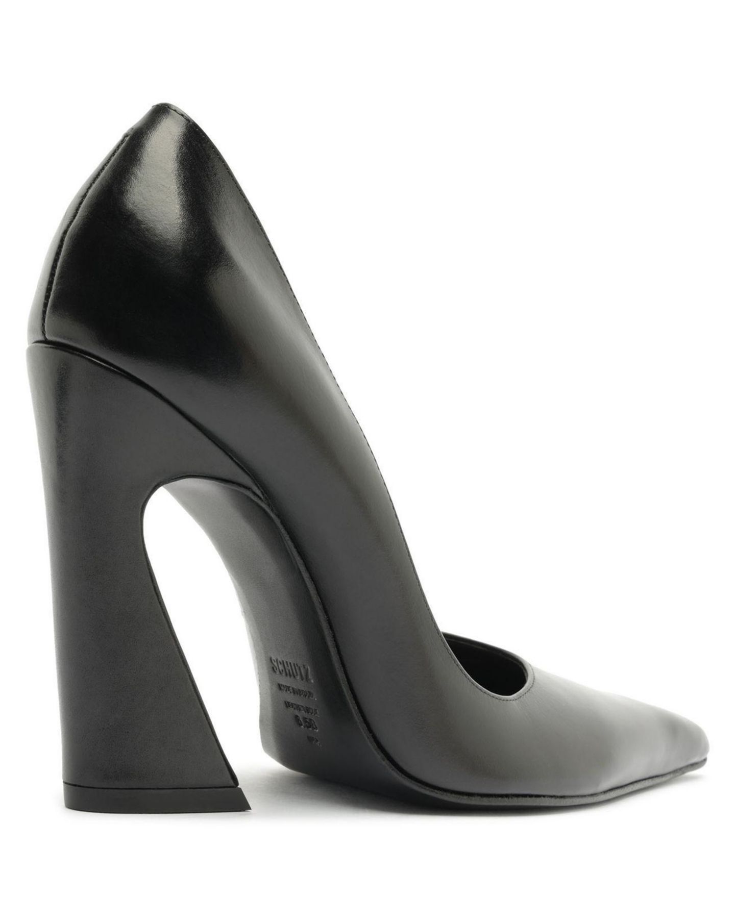 Женские туфли Schutz Lexi Block Pointed Toe Pumps, цвет: Чёрный — фото 8