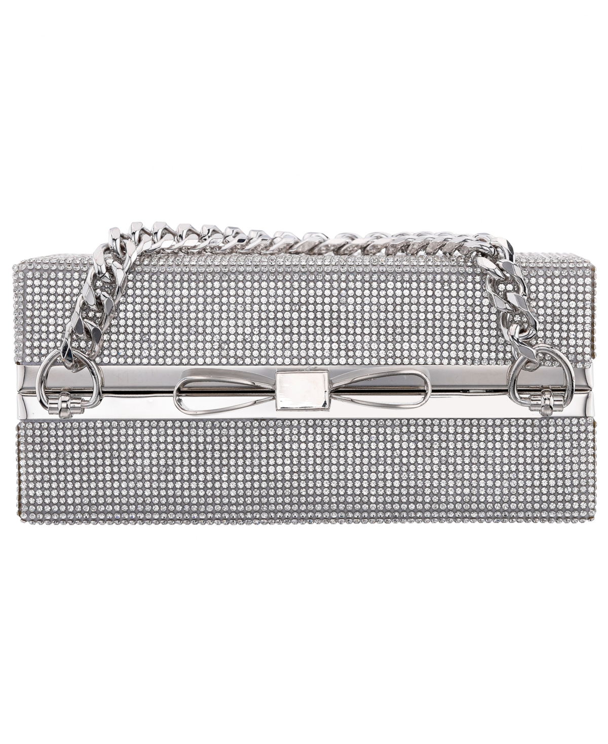 Nina Regalo All Over Crystal Box Mini Clutch Handbag
