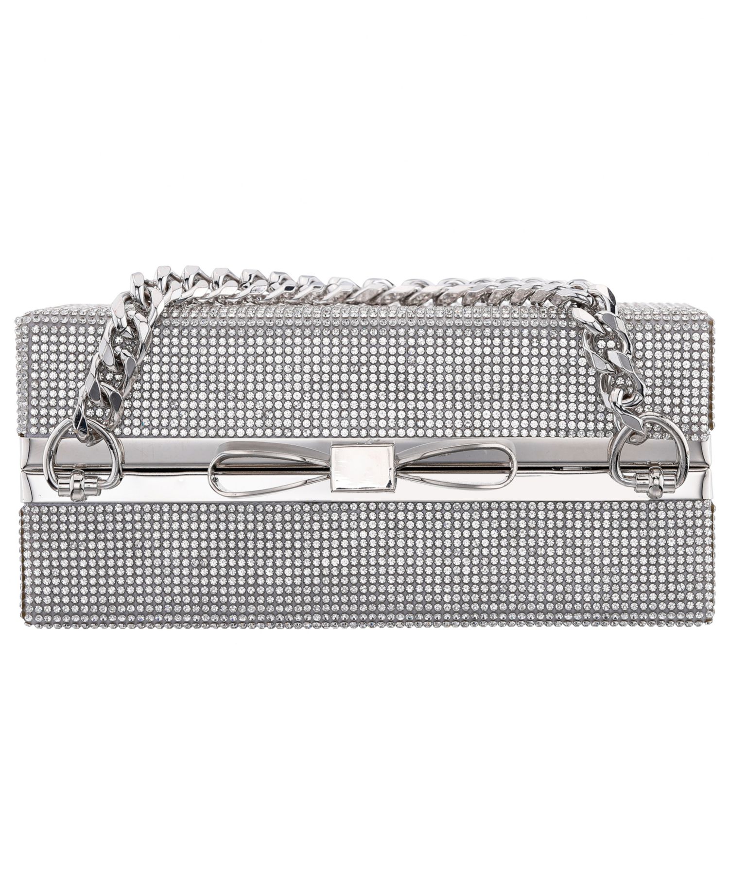 Regalo All Over Crystal Box Mini Clutch Handbag