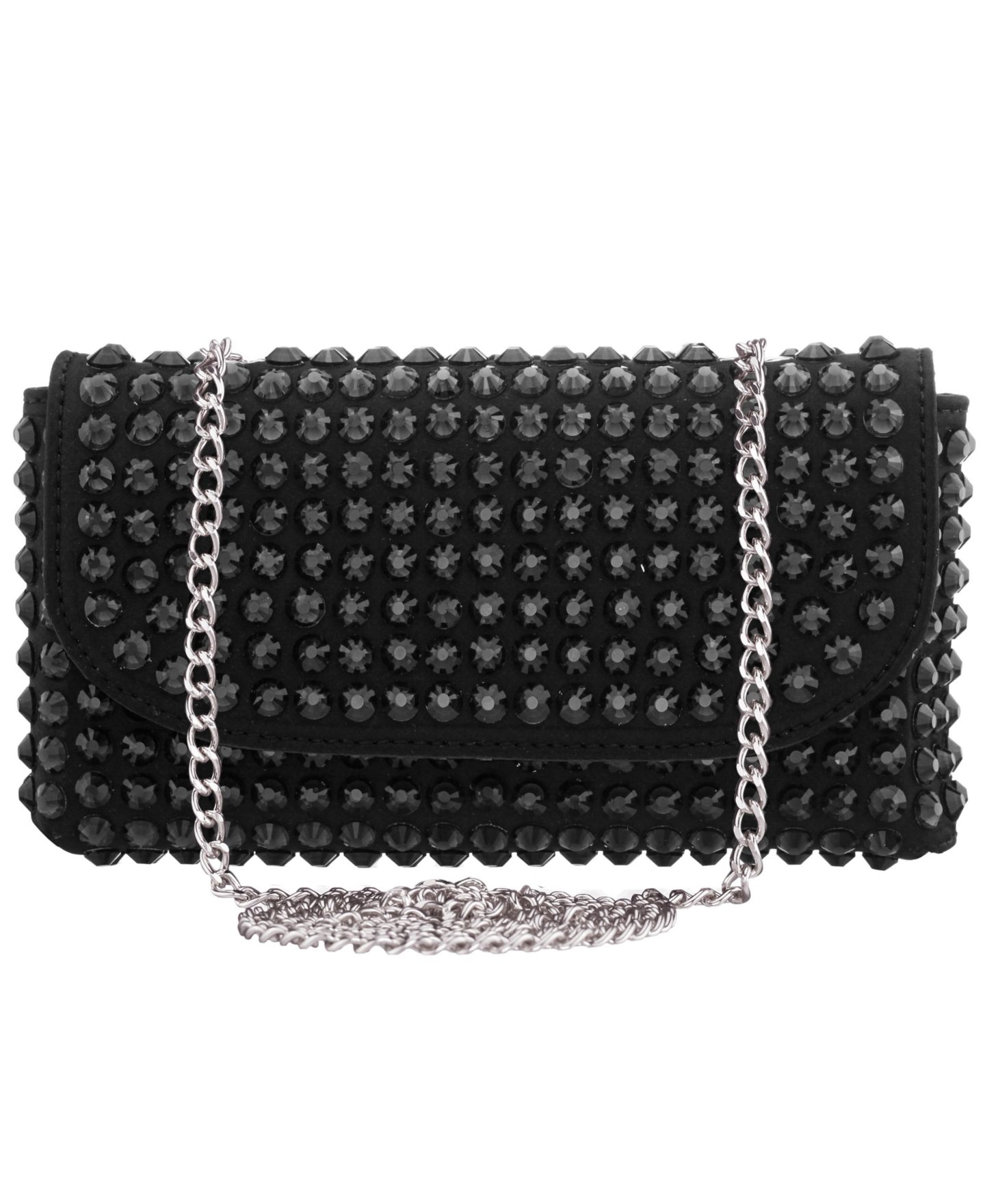 Женская сумка Nina Bixby Crystal Trim Mini Crossbody Handbag, цвет: Чёрный — фото 1