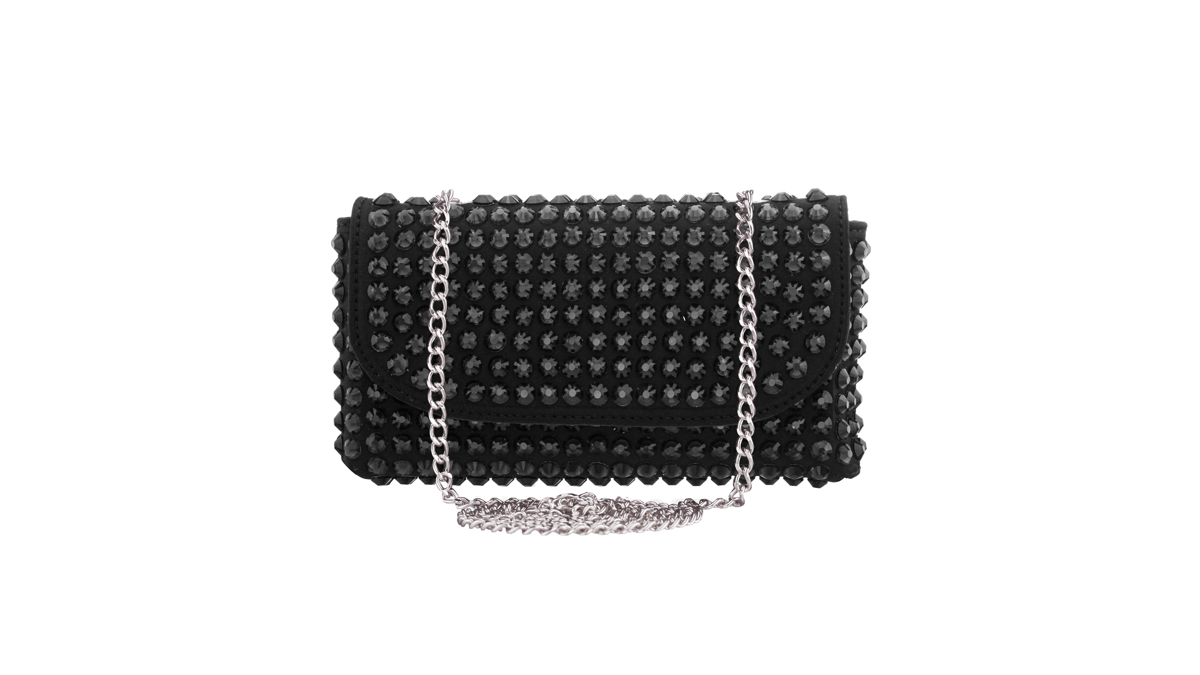 Nina Bixby Crystal Trim Mini Crossbody Handbag